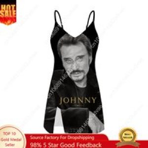Johnny Hallyday Sling Dress Swimsuit Womens Bathing Suits Personalized Fashion Swimwear Pool Party Bikini Custom Made Beachwear