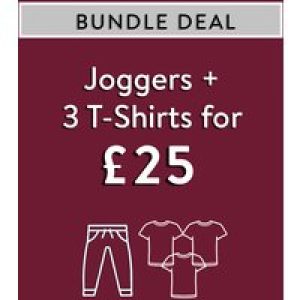 Custom Bundle Bundle Deal – Joggers + 3 T-Shirts for £25* – Tokyo Laundry