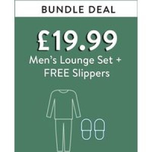 Custom Bundle Bundle Deal – Lounge Set + FREE Slippers for £19.99* – Tokyo Laundry