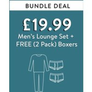 Custom Bundle Men’s Lounge Set + (FREE) 2 Pack Boxers for £19.99* – Tokyo Laundry