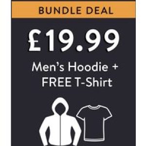 Custom Bundle Bundle Deal – Men’s Hoodie + Free T-Shirt for £19.99* – Tokyo Laundry