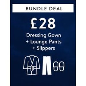 Custom Bundle Bundle Deal – Dressing Gown + Lounge Pants + Slippers for £28* – Tokyo Laundry