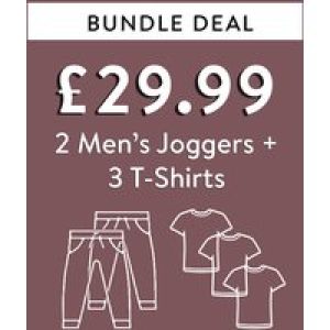 Custom Bundle 2 Joggers + 3 T-Shirts for £29.99* – Tokyo Laundry