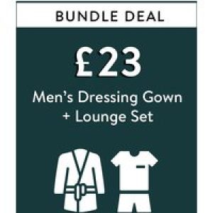 Custom Bundle Bundle Deal – Men’s Dressing Gown + Lounge Set for £23* – Tokyo Laundry