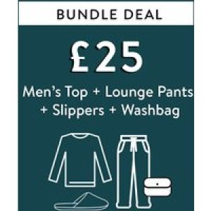 Custom Bundle Bundle Deal – Top + Lounge Pants + Slippers + Wash Bag for £25!* – Tokyo Laundry