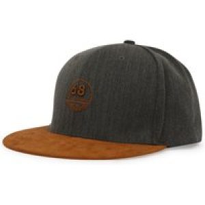 Caps Nordre 6 Panel Herringbone Pattern Cap with Faux Suede Peak In Grey / One Size – Tokyo Laundry
