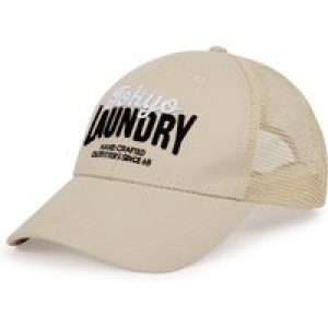 Caps Hanshaughen Mesh Panel Cotton Twill Trucker Cap in Stone / One Size – Tokyo Laundry