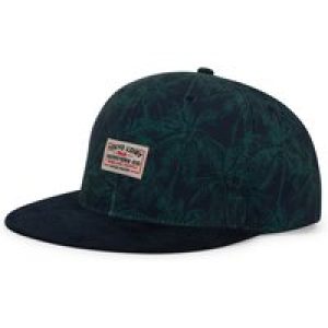 Caps Elvegata Palm Print Cotton Baseball Cap with Faux Suede Peak in Navy / One Size – Tokyo Laundry