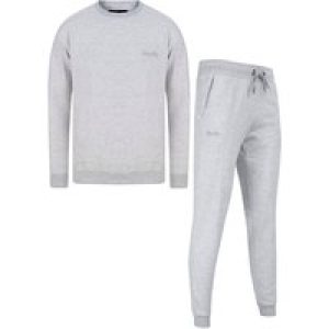 Hoody / Jogger Set Anemore Matching 2pc Sweatshirt & Jogger Brushback Fleece Tracksuit Co-rd Set in Light Grey Marl / 14 – Tokyo Laundry