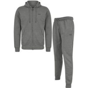 Hoody / Jogger Set Invex 2pc Hoody & Jogger Brushback Fleece Tracksuit Co-ord Set in Mid Grey Marl / XXL – Tokyo Laundry