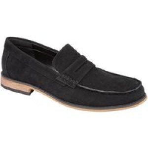 Shoes Madrid Suede Penny Loafers in Black / 11 (44) – Tokyo Laundry