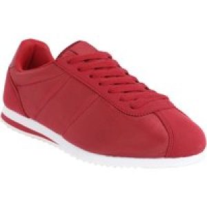Shoes Mens Hurley Quilted Lace Up Fashion Trainers in Claret / 8 (42) – Tokyo Laundry