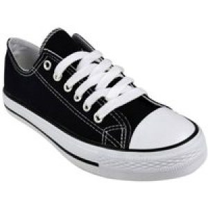 Shoes Black canvas lace up plimsoll trainers / UK 3 – Tokyo Laundry