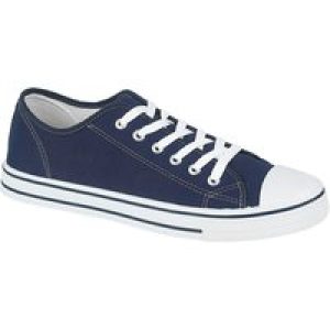Shoes Womens Baltimore Low Top Lace Up Canvas Trainers In Navy / UK 3 – Tokyo Laundry