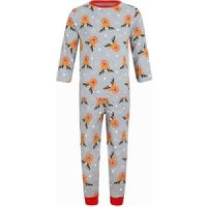 Loungewear Boy’s Rudolph Repeat Motif 2PC Lounge Pyjama Set in Light Grey Marl – Merry Christmas Kids (4-12yrs) / 11-12 Years – Tokyo Laundry