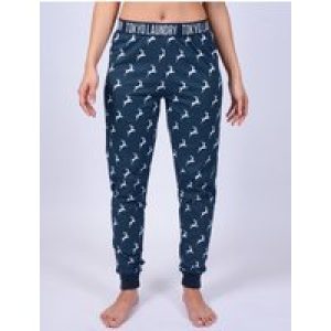 Loungewear Claire Reindeer Spot Print Cotton Lounge Pants in Dark Denim / XS – Tokyo Laundry
