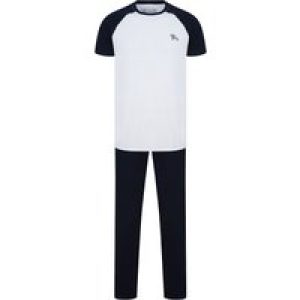 Loungewear Advance 2pc Cotton Lounge Set in Optic White / Sky Captain Navy / XL – Tokyo Laundry