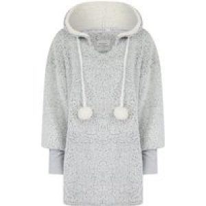 Loungewear Women’s Charl Soft Frosted Fleece Chunky Loungewear Pullover Hooded Top in Grey / S/M – Tokyo Laundry