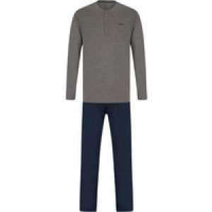 Loungewear Deen 2pc Long Sleeve Cotton Loungewear Pyjama Set in Mid Grey Marl / L – Tokyo Laundry
