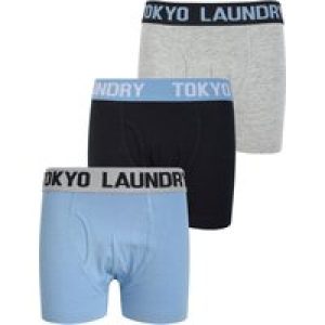 Boys Underwear Boys (6-13yr) Henson (3 Pack) Boxer Shorts Set in Allure Blue / Sky Captain Navy / Lt Grey Marl / 6-7 Years – Tokyo Laundry