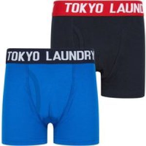 Boys Underwear Boys Levens (2 Pack) Boxer Shorts Set in Sky Captain Navy / Jet Blue Kids / 6-7 Years – Tokyo Laundry