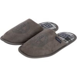 Slippers Taylored Fleece Lined Mule Slippers with Checked Lining in Grey / 11-12 (45-46) – Tokyo Laundry