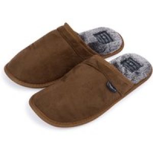 Slippers Tundra Faux-Suede Mule Slippers with Faux Fur Lining in Tan / 11-12 (45-46) – Tokyo Laundry