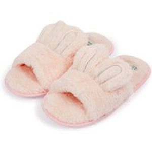 Slippers Bunny Faux Fur Open Toe Slippers with Faux Fur Lining in Pink / 7-8 (40-41) – Tokyo Laundry