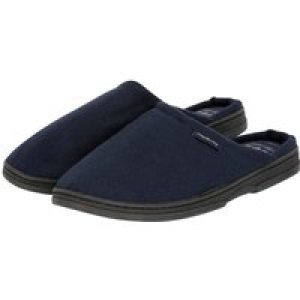 Slippers Rickman Mule Slippers with Brushed Check Lining in Navy / 11-12 (45-46) – Tokyo Laundry