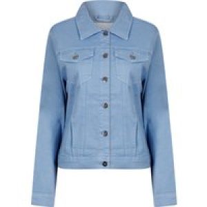Coats / Jackets Feather Women’s Stretch Cotton Denim Jacket in Hydrangea Blue – Amara Reya / 10 – Tokyo Laundry