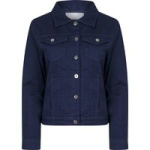 Coats / Jackets Feather Women’s Stretch Cotton Denim Jacket in Patriot Blue – Amara Reya / 12 – Tokyo Laundry