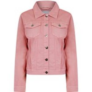 Coats / Jackets Feather Women’s Stretch Cotton Denim Jacket in Zephyr Pink – Amara Reya / 10 – Tokyo Laundry