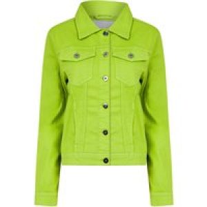 Coats / Jackets Feather Women’s Stretch Cotton Denim Jacket in Green Glow – Amara Reya / 10 – Tokyo Laundry