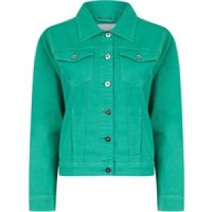 Coats / Jackets Feather Women’s Stretch Cotton Denim Jacket in Ocean Green – Amara Reya / 10 – Tokyo Laundry