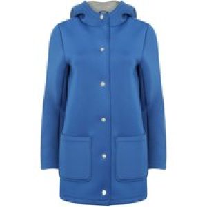 Coats / Jackets Pontoon Neoprene Hooded Mac Coat In Blue / 8 – Tokyo Laundry