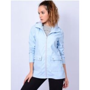 Coats / Jackets TL Seagull Hooded PU Coat in Skyway / 12 – Tokyo Laundry