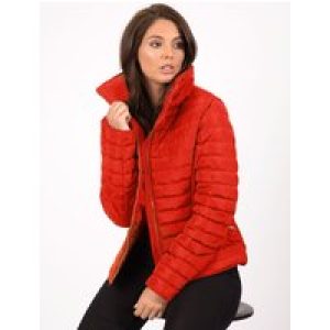 Coats / Jackets Zelda 2 Funnel Neck Quilted Jacket in Crimson / 10 – Tokyo Laundry