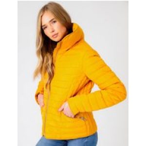 Coats / Jackets Zelda 2 Funnel Neck Quilted Jacket in Old Gold / 8 – Tokyo Laundry