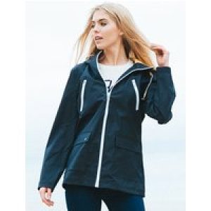 Coats / Jackets Kestrel Hooded Rain Coat in Navy / Yellow / 10 – Tokyo Laundry