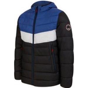 Coats / Jackets Torsten Colour Block Quilted Puffer Jacket with Hood in Sodalite Blue Active Tech / S – Tokyo Laundry