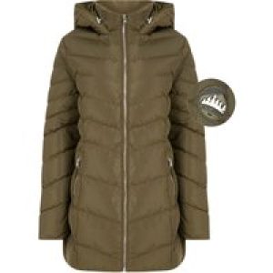Coats / Jackets Safflower 2 Longline Quilted Puffer Coat with Hood In Khaki / 10 – Tokyo Laundry