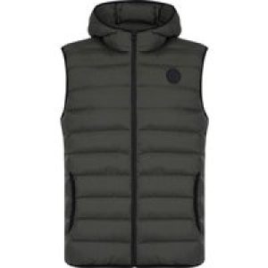 Coats / Jackets Tamaki Quilted Puffer Gilet with Hood in Khaki / S – Tokyo Laundry