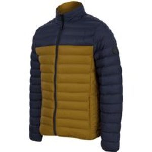 Coats / Jackets Inali Colour Block Funnel Neck Quilted Puffer Jacket with Fleece Lined Collar in Sky Captain Navy / L – Tokyo Laundry