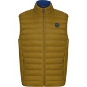 Coats / Jackets Yuley Quilted Puffer Gilet with Fleece Lined Collar in Golden Brown / S – Tokyo Laundry