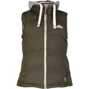 Coats / Jackets Brookdale Quilted Puffer Gilet with Hood in Green / 8 – Tokyo Laundry