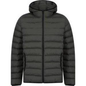 Coats / Jackets Tayten Quilted Puffer Jacket with Hood in Khaki / L – Tokyo Laundry