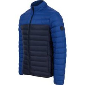 Coats / Jackets Inali Colour Block Funnel Neck Quilted Puffer Jacket with Fleece Lined Collar in Sodalite Blue / S – Tokyo Laundry