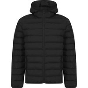Coats / Jackets Tayten Quilted Puffer Jacket with Hood in Jet Black / L – Tokyo Laundry