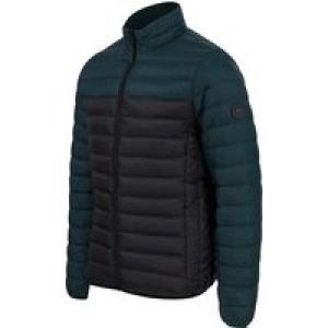 Coats / Jackets Inali Colour Block Funnel Neck Quilted Puffer Jacket with Fleece Lined Collar in Green Gables / S – Tokyo Laundry