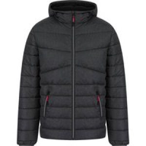 Coats / Jackets Teddington Quilted Puffer Jacket with Hood in Grey Active Tech / L – Tokyo Laundry